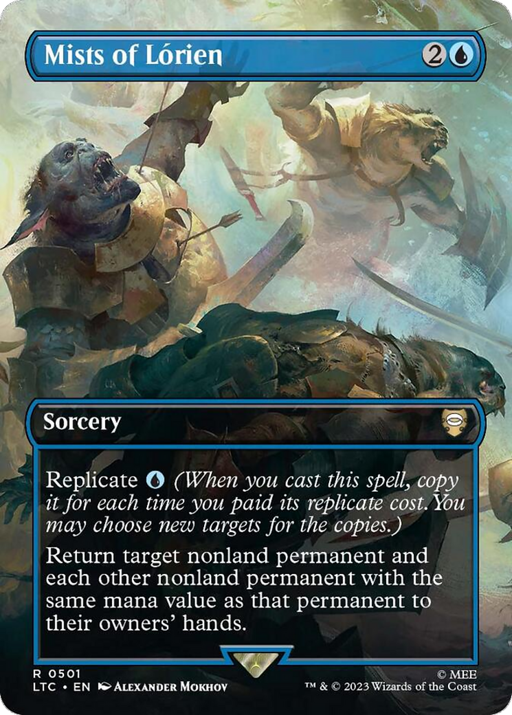 Mists of Lorien (LTC-501) [Tales of Middle-earth Commander] (Borderless) Foil MTG Single Wizards of the Coast