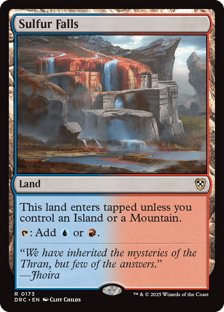 Sulfur Falls (DRC-173) [Commander: Aetherdrift] MTG Single Wizards of the Coast