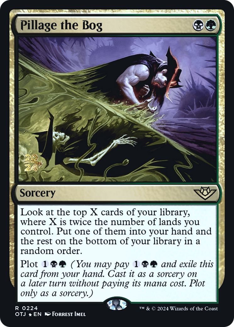 Pillage the Bog (PRE-224) [Outlaws of Thunder Junction Promos] Foil MTG Single Wizards of the Coast