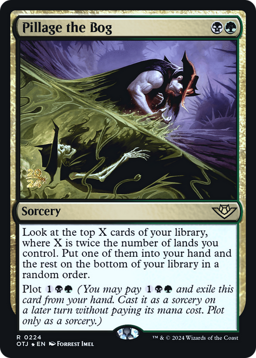 Pillage the Bog (PRE-224) [Outlaws of Thunder Junction Promos] Foil MTG Single Wizards of the Coast