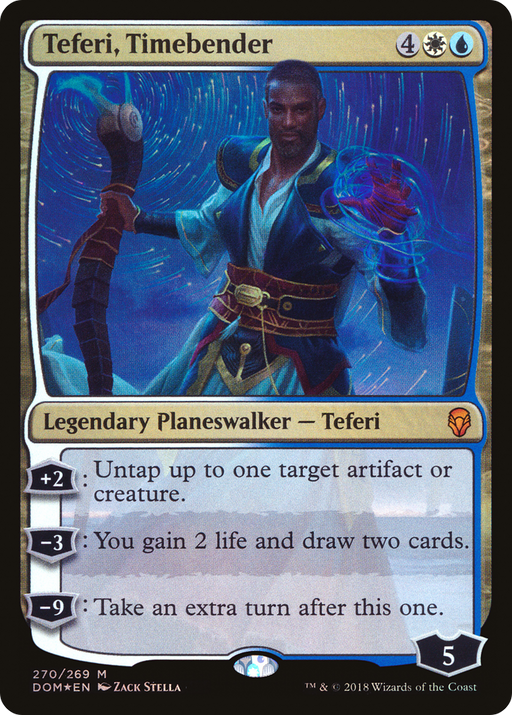 Teferi, Timebender (DOM-270) [Dominaria] Foil MTG Single Wizards of the Coast