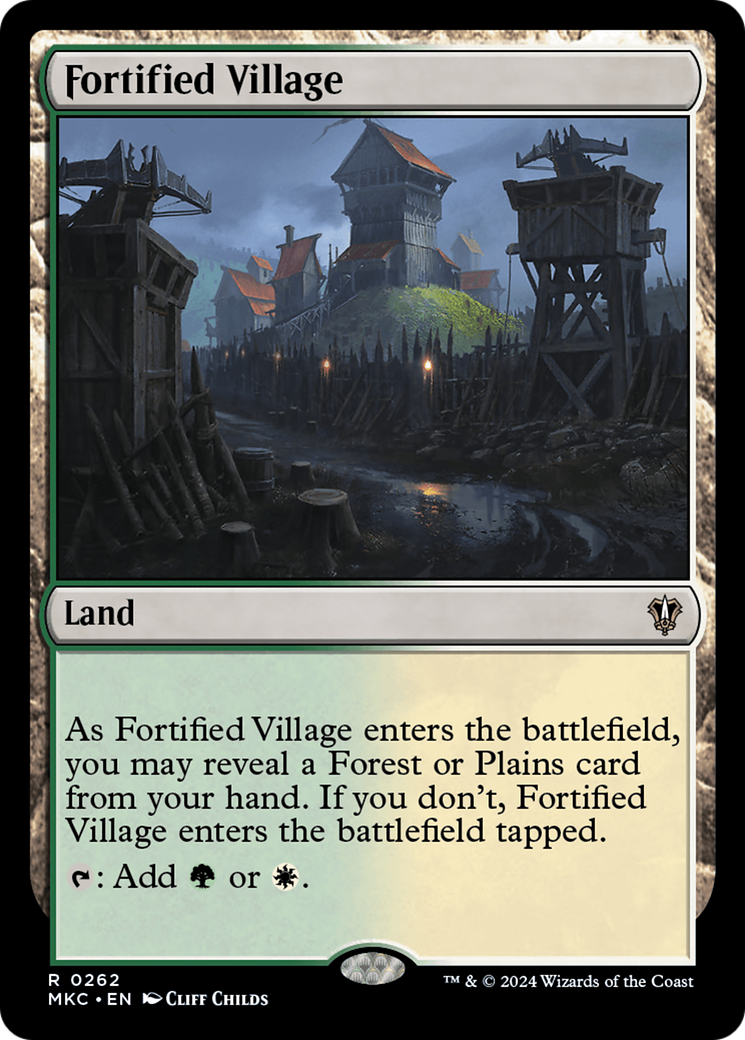 Fortified Village (MKC-262) [Murders at Karlov Manor Commander] MTG Single Wizards of the Coast