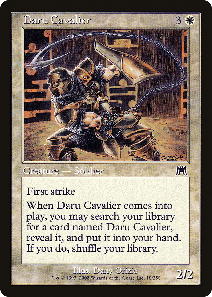 Daru Cavalier (ONS-018) [Onslaught] Foil MTG Single Wizards of the Coast