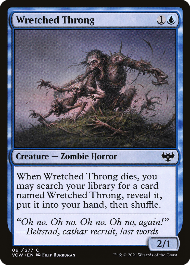 Wretched Throng (VOW-091) [Innistrad: Crimson Vow] MTG Single Wizards of the Coast