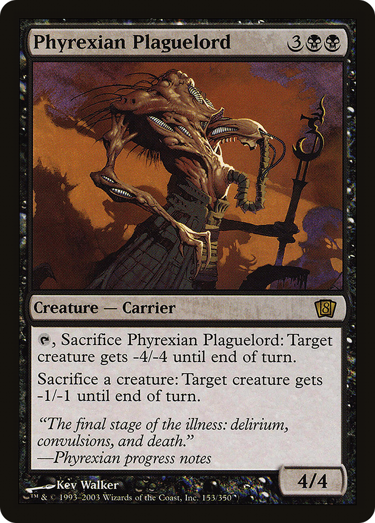 Phyrexian Plaguelord (8ED-153) [8th Edition] Foil MTG Single Wizards of the Coast