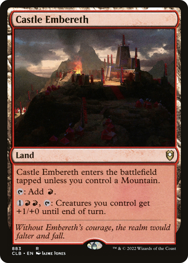 Castle Embereth (CLB-883) [Commander Legends: Battle for Baldur's Gate] MTG Single Wizards of the Coast