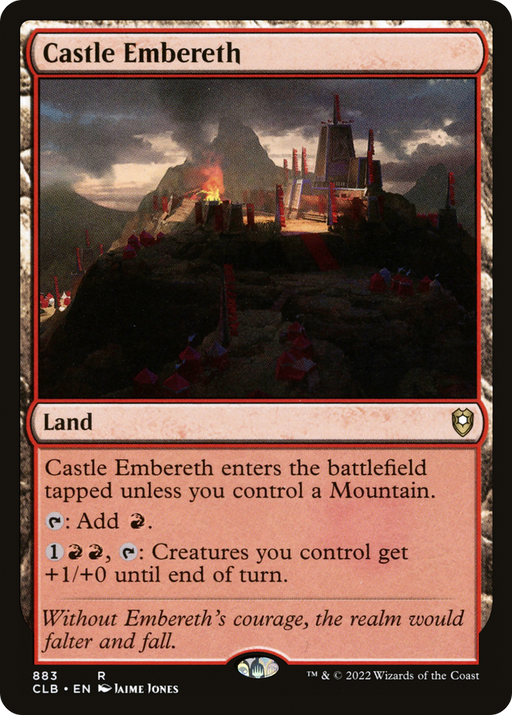 Castle Embereth (CLB-883) [Commander Legends: Battle for Baldur's Gate] MTG Single Wizards of the Coast