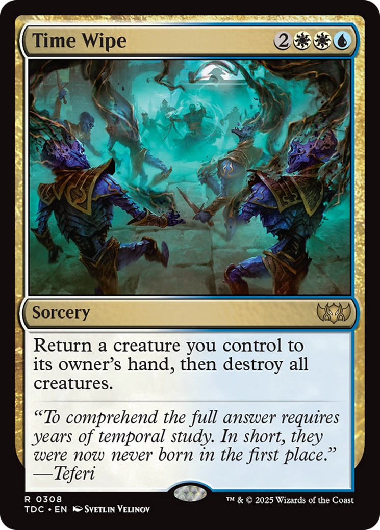 Time Wipe (TDC-308) [Commander: Tarkir: Dragonstorm] MTG Single Wizards of the Coast