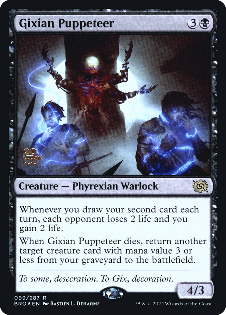 Gixian Puppeteer (PRE-099) [The Brothers' War Promos] Foil MTG Single Wizards of the Coast