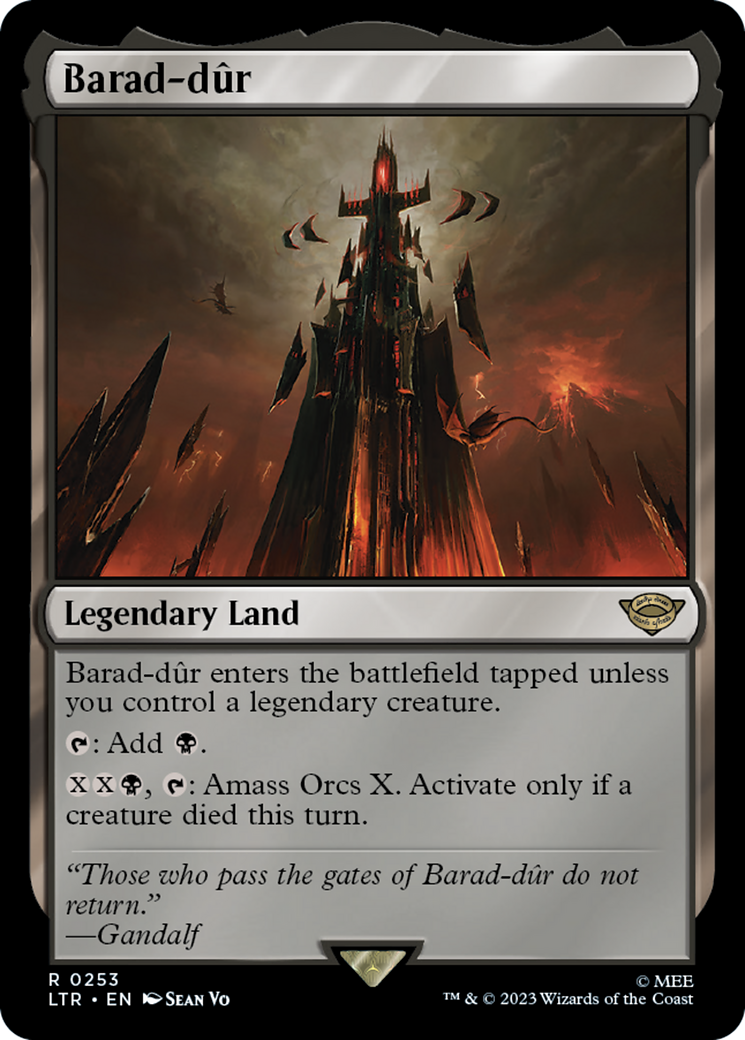 Barad-dur (LTR-253) [The Lord of the Rings: Tales of Middle-earth] Foil MTG Single Wizards of the Coast