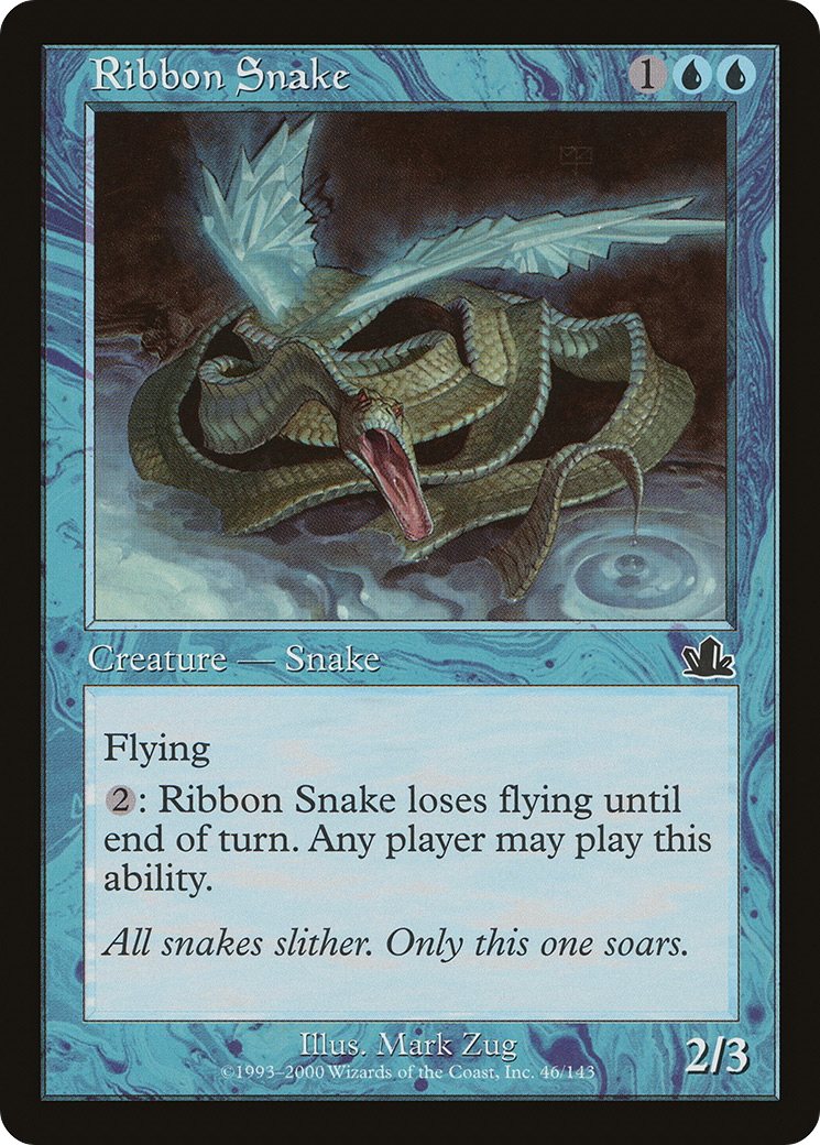 Ribbon Snake (PCY-046) [Prophecy] Foil MTG Single Wizards of the Coast