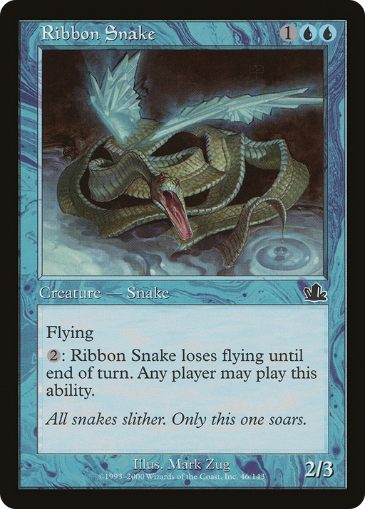 Ribbon Snake (PCY-046) [Prophecy] Foil MTG Single Wizards of the Coast