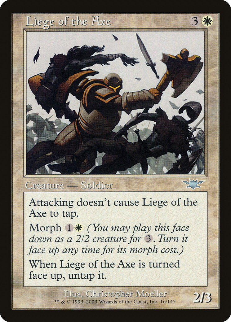 Liege of the Axe (LGN-016) [Legions] Foil MTG Single Wizards of the Coast