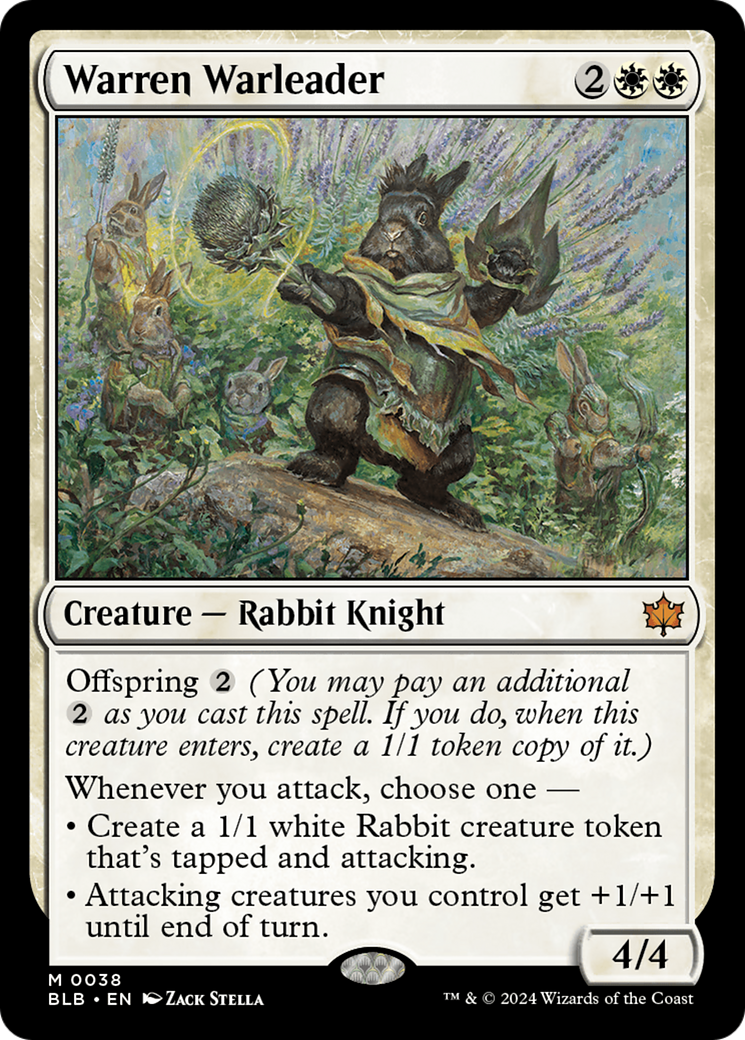 Warren Warleader (BLB-038) [Bloomburrow] MTG Single Wizards of the Coast