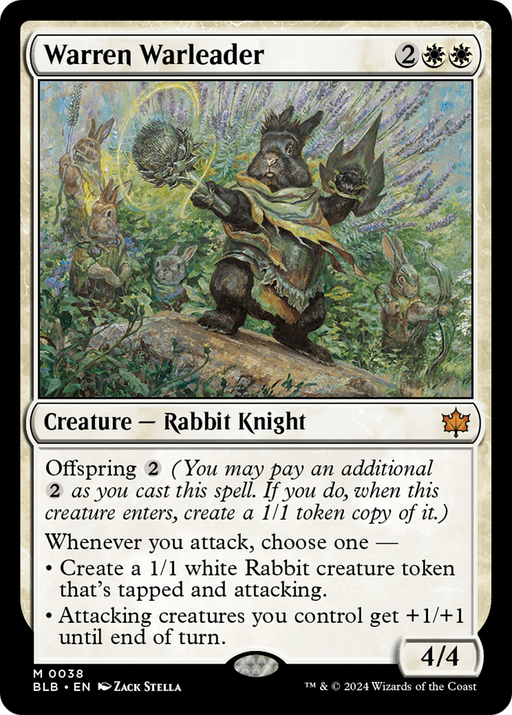 Warren Warleader (BLB-038) [Bloomburrow] MTG Single Wizards of the Coast