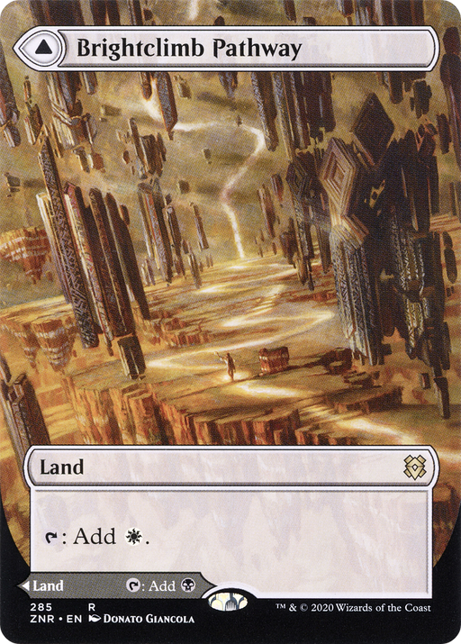 Brightclimb Pathway (ZNR-285) [Zendikar Rising] (Showcase) (Borderless) MTG Single Wizards of the Coast