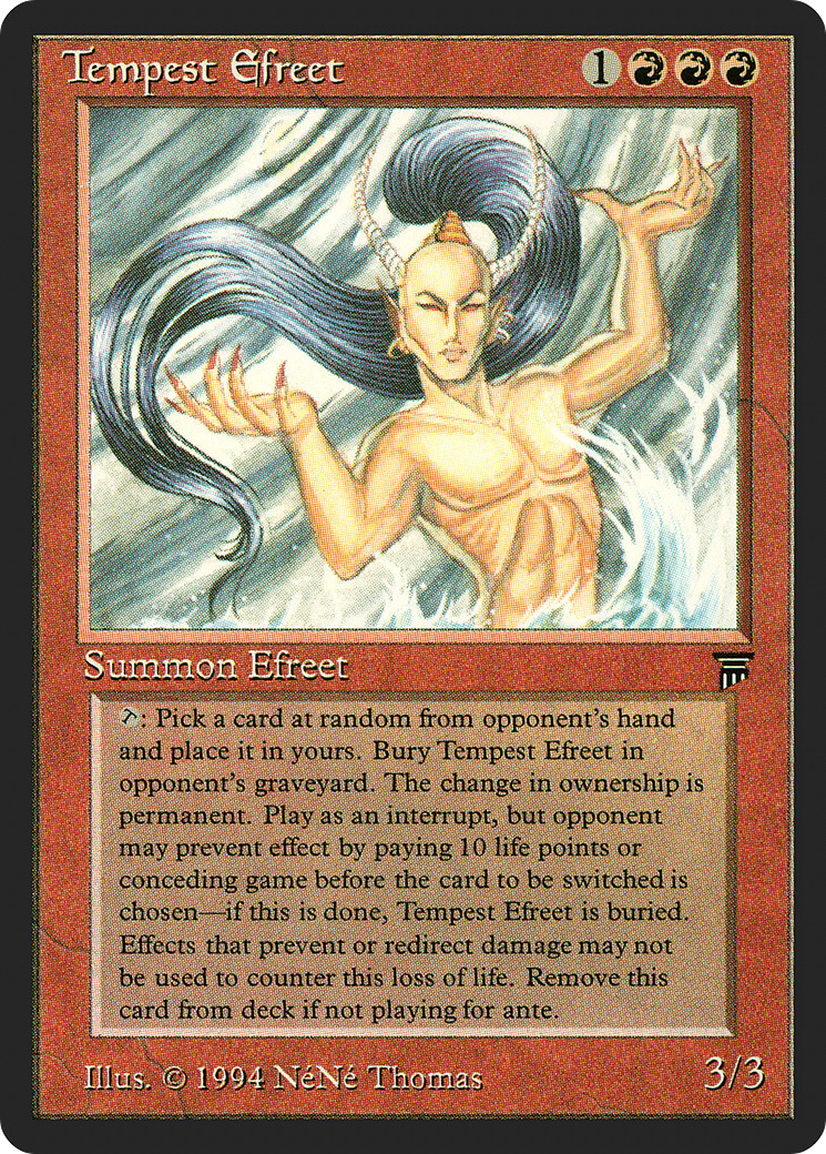 Tempest Efreet (LEG-) [Oldschool] Legends MTG Single Wizards of the Coast