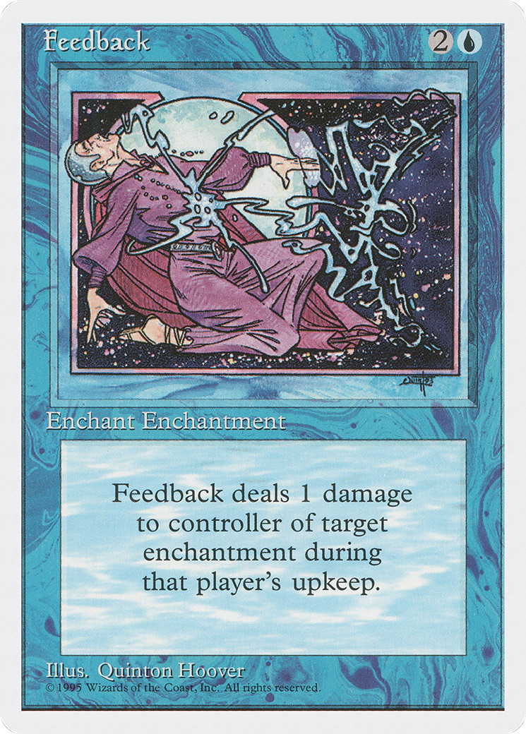 Feedback (4ED-071) [Fourth Edition] MTG Single Wizards of the Coast