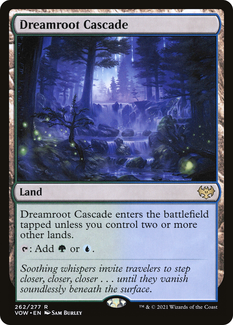 Dreamroot Cascade (VOW-262) [Innistrad: Crimson Vow] Foil MTG Single Wizards of the Coast