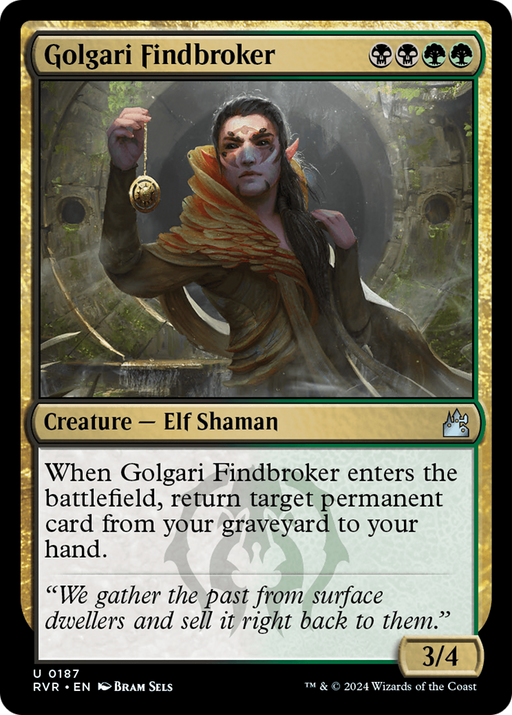 Golgari Findbroker (RVR-187) [Ravnica Remastered] Foil MTG Single Wizards of the Coast