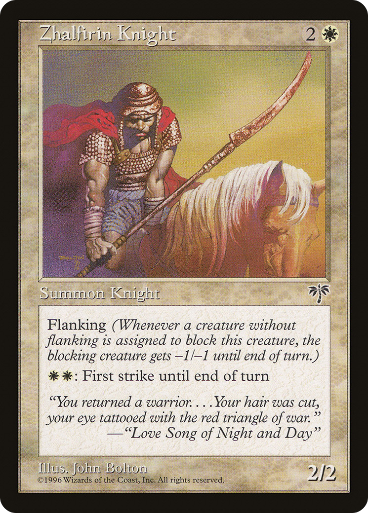 Zhalfirin Knight (MIR-050) [Mirage] MTG Single Wizards of the Coast