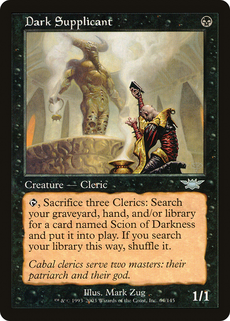Dark Supplicant (LGN-064) [Legions] MTG Single Wizards of the Coast