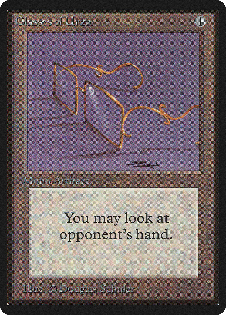 Glasses of Urza (LEB-) [Oldschool] Limited Edition Beta MTG Single Wizards of the Coast