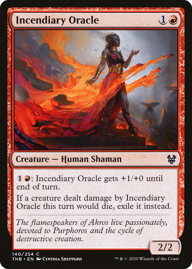 Incendiary Oracle (THB-140) [Theros Beyond Death] MTG Single Wizards of the Coast