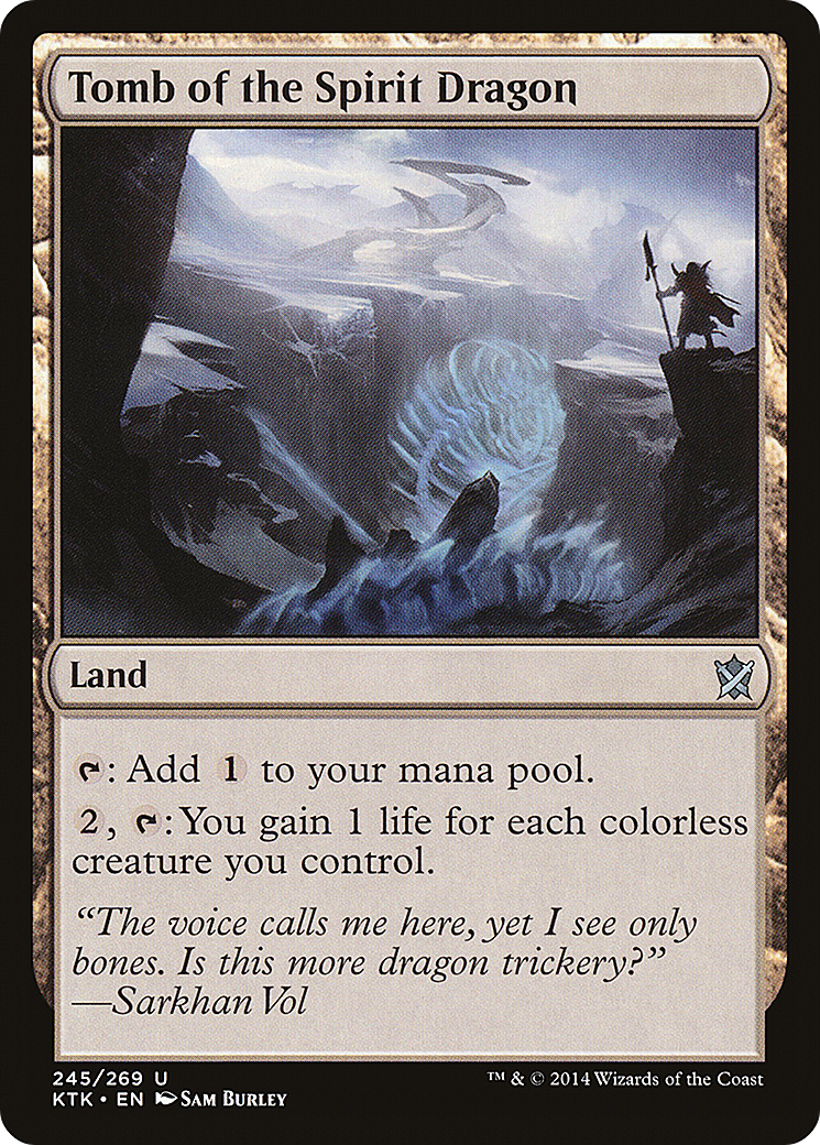 Tomb of the Spirit Dragon (KTK-245) [Khans of Tarkir] Foil MTG Single Wizards of the Coast