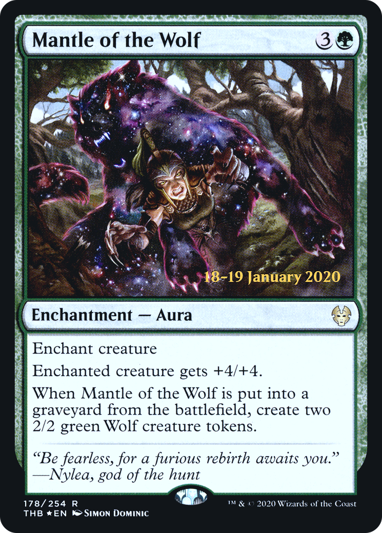 Mantle of the Wolf (PRE-178) [Theros Beyond Death Promos] Foil MTG Single Wizards of the Coast
