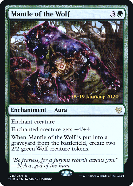 Mantle of the Wolf (PRE-178) [Theros Beyond Death Promos] Foil MTG Single Wizards of the Coast