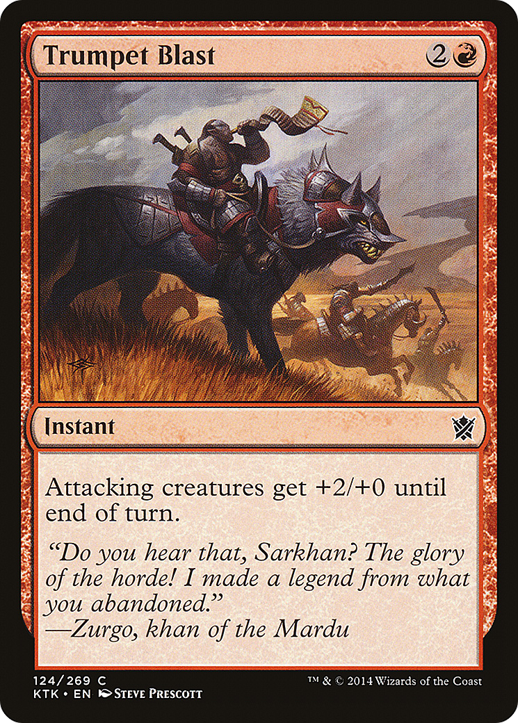 Trumpet Blast (KTK-124) [Khans of Tarkir] MTG Single Wizards of the Coast