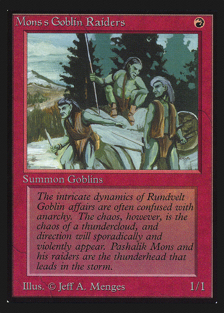 Mons's Goblin Raiders (CED-165) [Collectors' Edition] MTG Single Wizards of the Coast