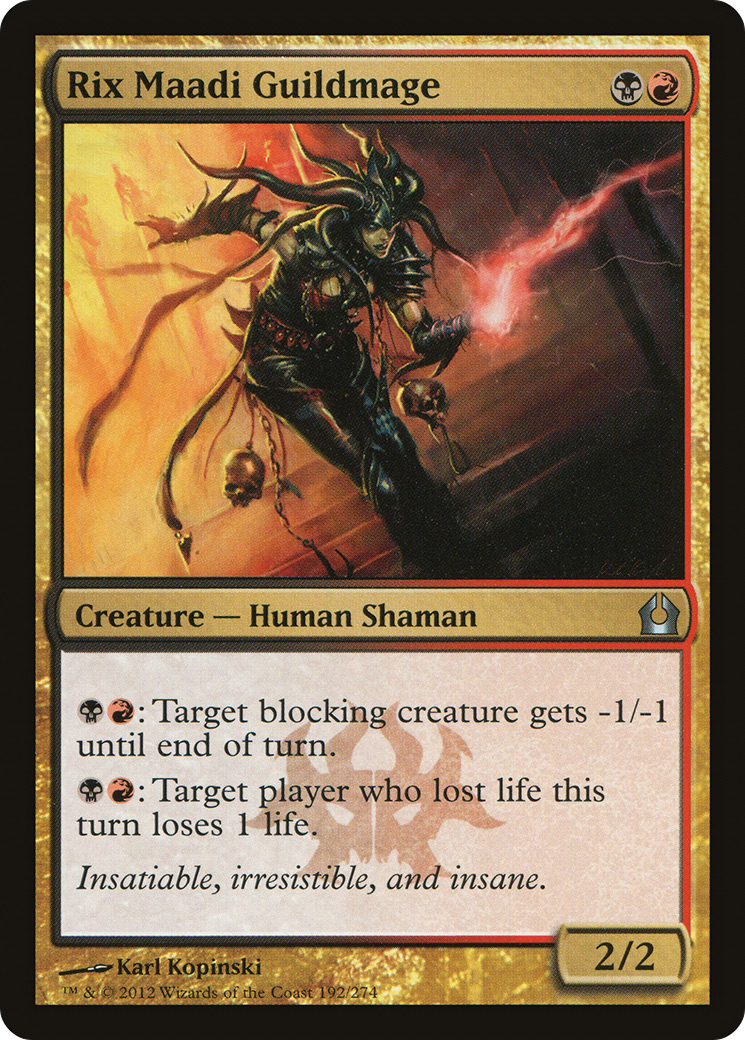 Rix Maadi Guildmage (RTR-192) [Return to Ravnica] Foil MTG Single Wizards of the Coast