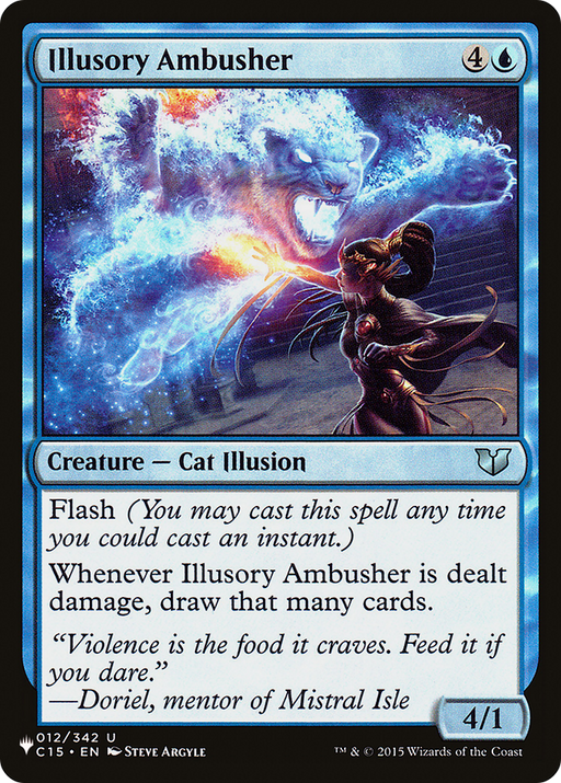Illusory Ambusher (LIST-C15-12) [Mystery Booster] The List MTG Single Wizards of the Coast