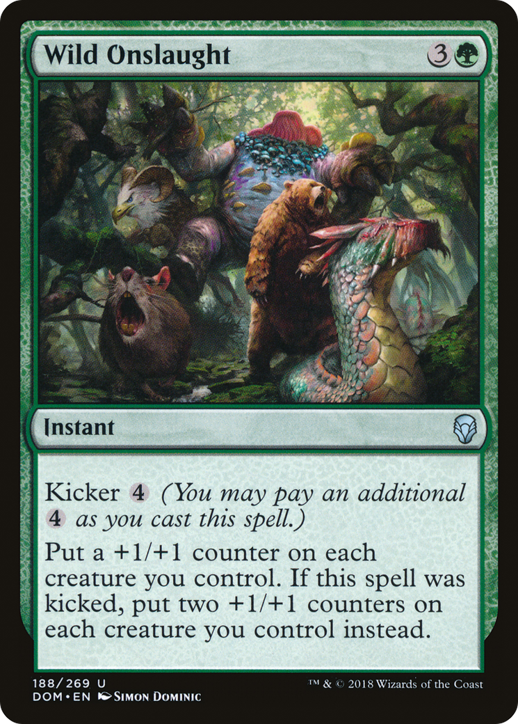 Wild Onslaught (DOM-188) [Dominaria] MTG Single Wizards of the Coast
