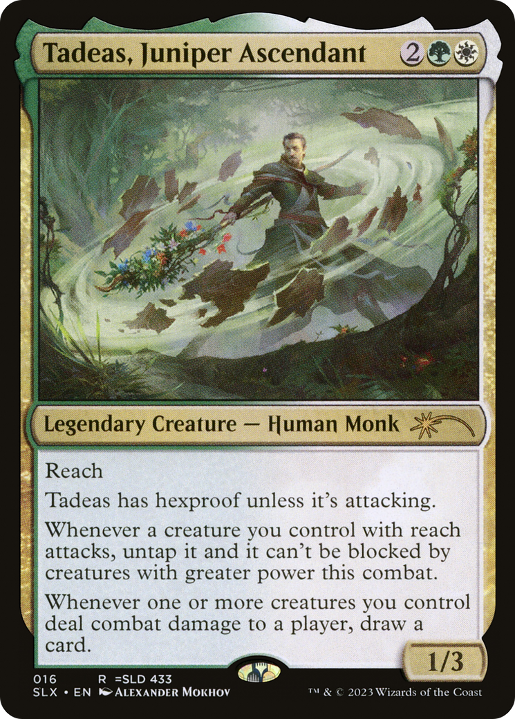 Tadeas, Juniper Ascendant (SLX-016) [Secret Lair] Universes Within MTG Single Wizards of the Coast