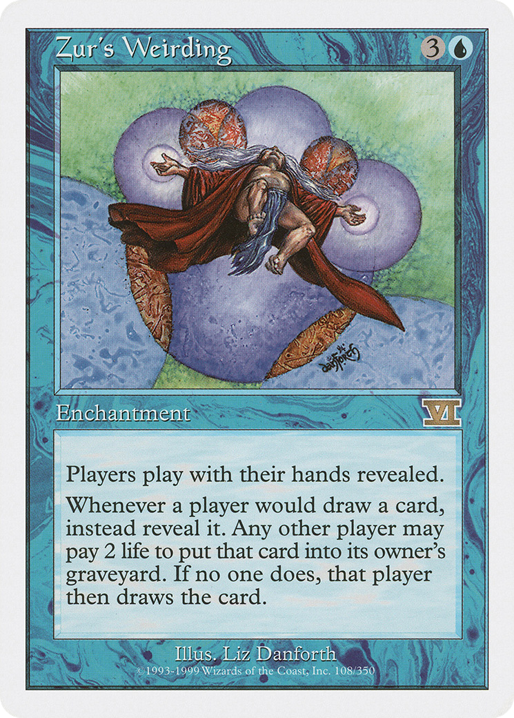 Zur's Weirding (6ED-108) [Classic Sixth Edition] MTG Single Wizards of the Coast