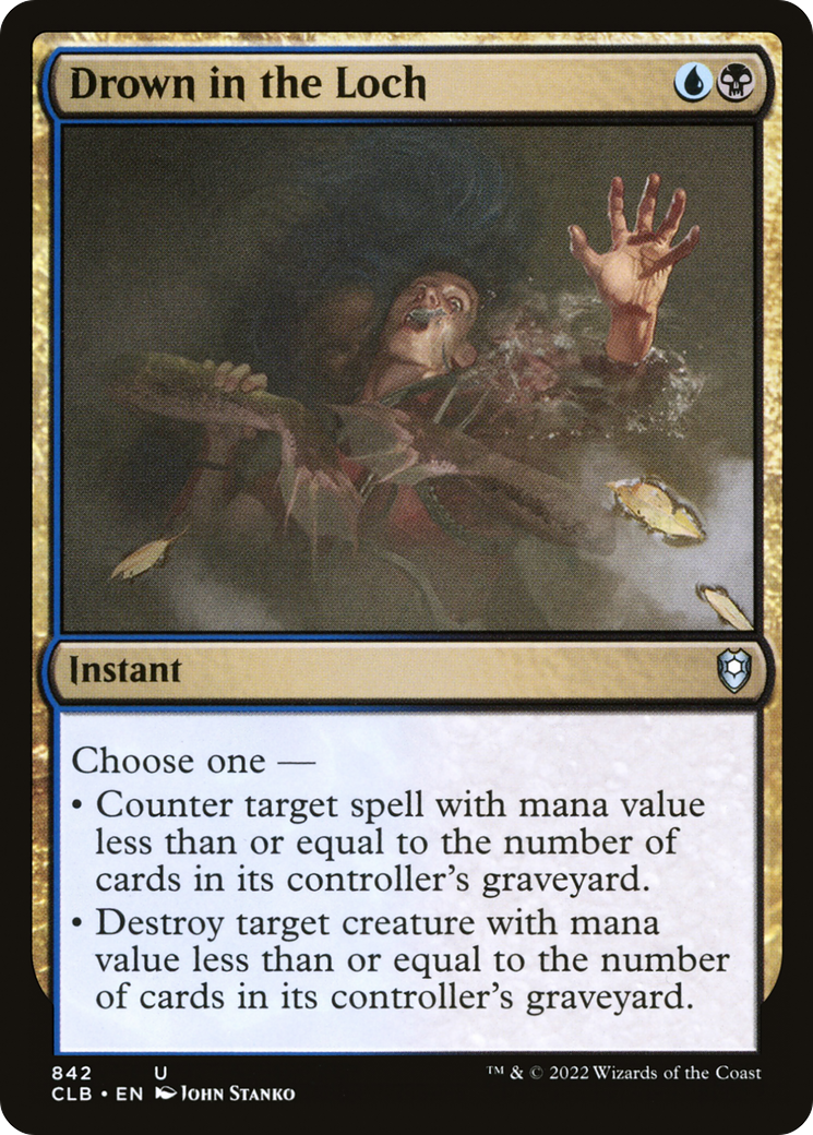 Drown in the Loch (CLB-842) [Commander Legends: Battle for Baldur's Gate] MTG Single Wizards of the Coast