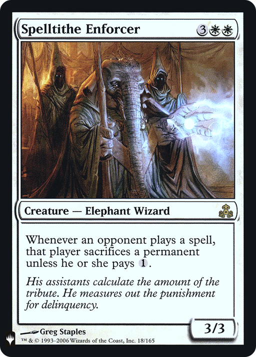 Spelltithe Enforcer (LIST-018) [Mystery Booster] The List Foil MTG Single Wizards of the Coast