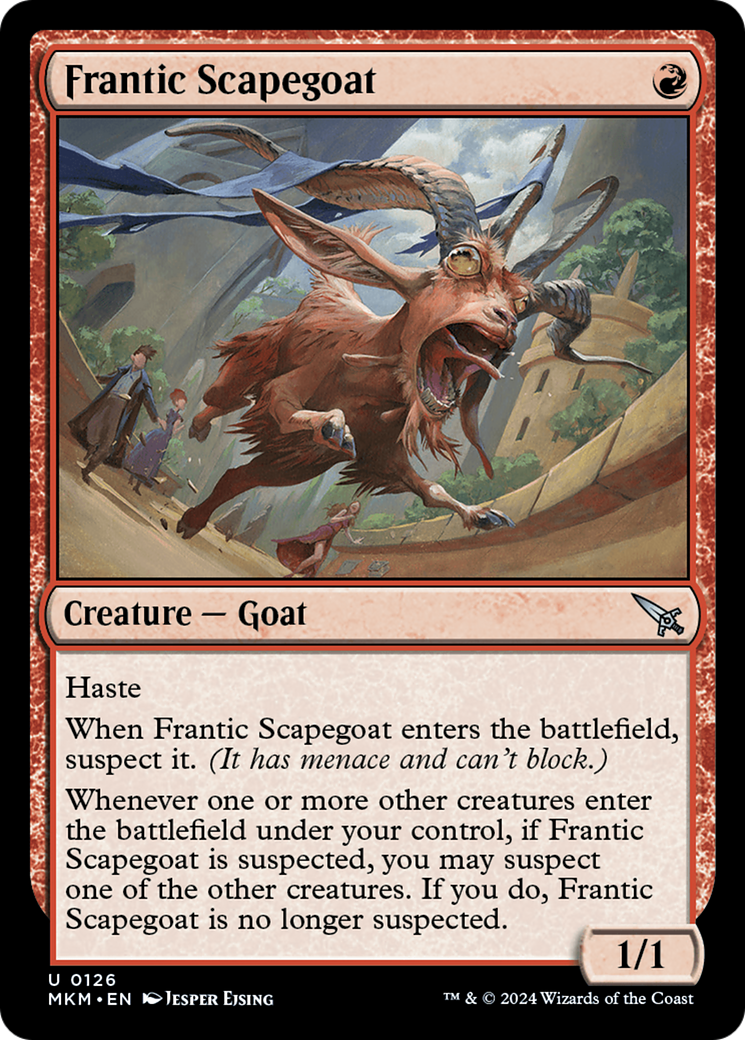 Frantic Scapegoat (MKM-126) [Murders at Karlov Manor] Foil MTG Single Murders at Karlov Manor