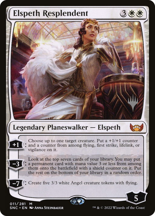 Elspeth Resplendent (PPSNC-011) [Streets of New Capenna Promos] MTG Single Wizards of the Coast