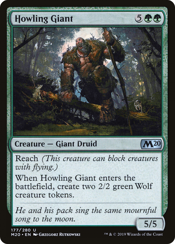 Howling Giant (M20-177) [Core Set 2020] Foil MTG Single Wizards of the Coast