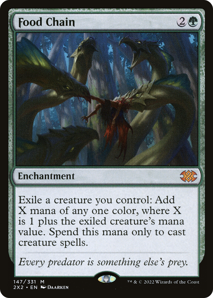 Food Chain (2X2-147) [Double Masters 2022] Foil MTG Single Wizards of the Coast