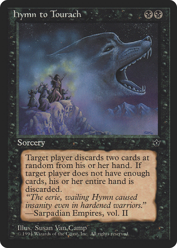 Hymn to Tourach (Van Camp) (FEM-) [Fallen Empires] MTG Single Wizards of the Coast