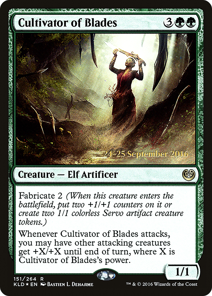 Cultivator of Blades (PRE-151) [Kaladesh Promos] Foil MTG Single Wizards of the Coast