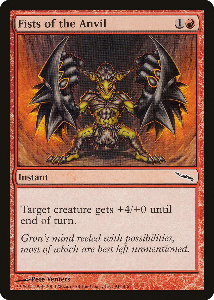 Fists of the Anvil (MRD-091) [Mirrodin] MTG Single Wizards of the Coast