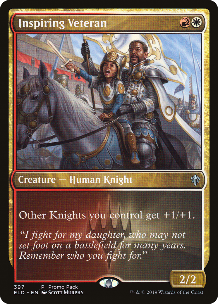 Inspiring Veteran (PPELD-397) [Throne of Eldraine] Foil MTG Single Wizards of the Coast