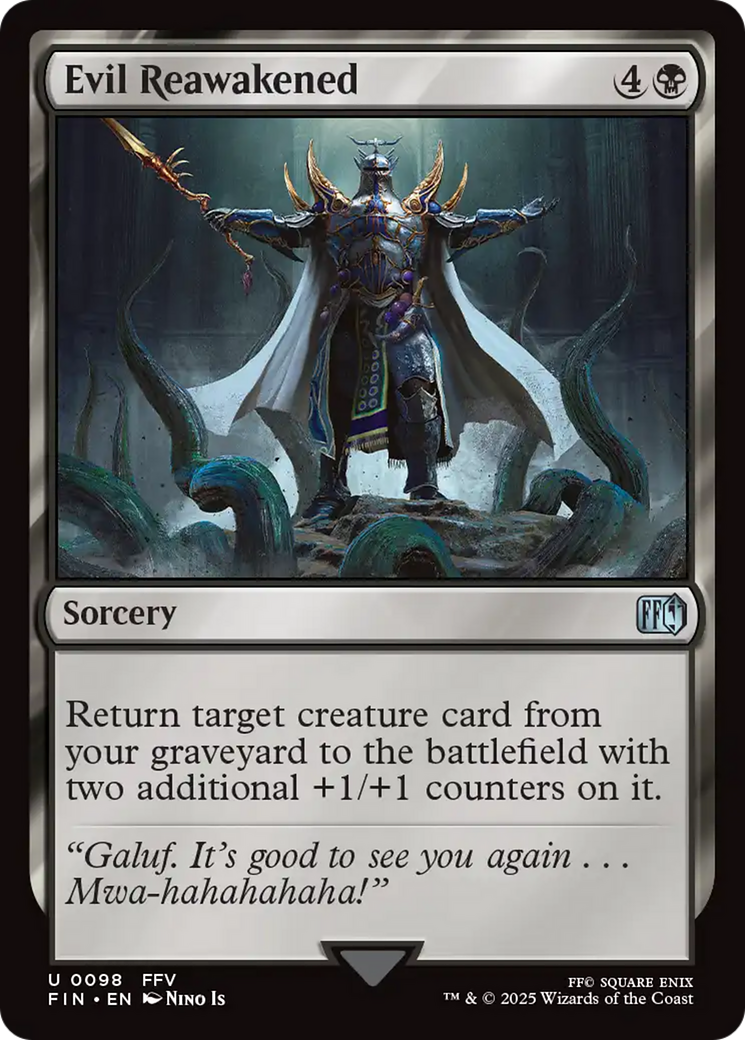 Evil Reawakened (FIN-098) [FINAL FANTASY] Foil MTG Single Wizards of the Coast