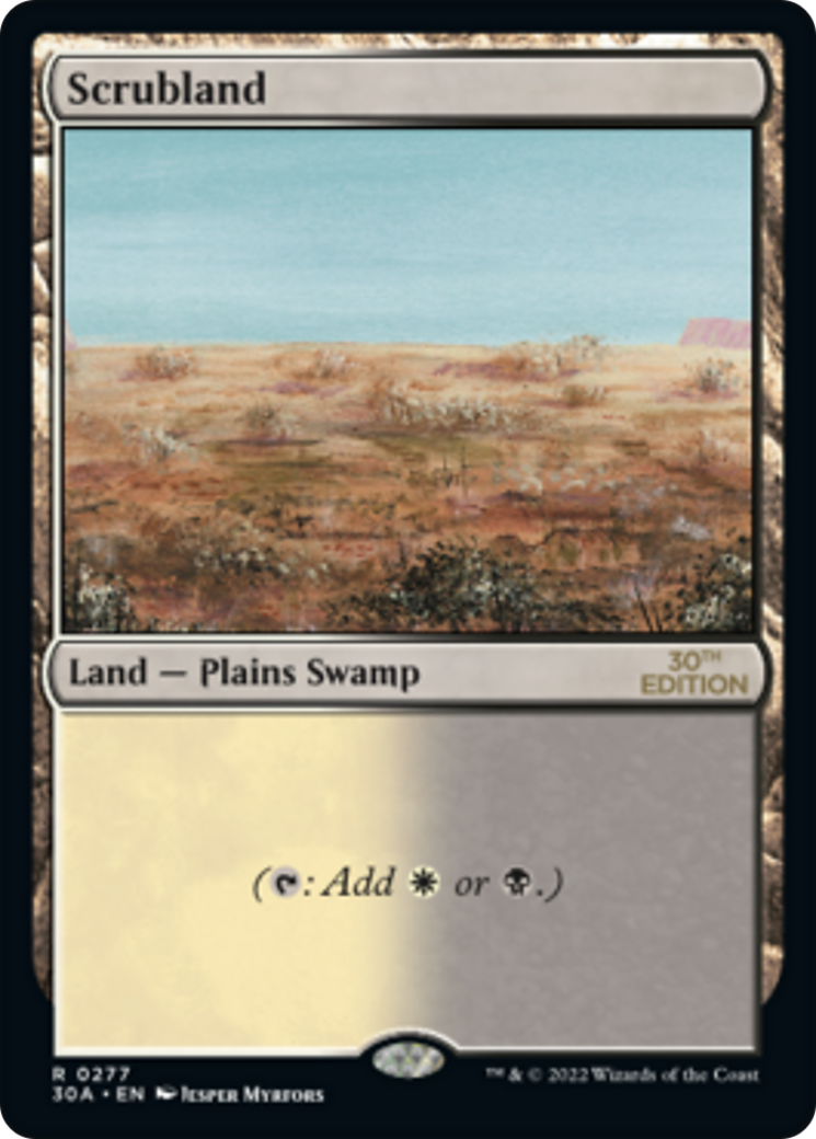 Scrubland (30A-277) [30th Anniversary Edition] MTG Single Wizards of the Coast
